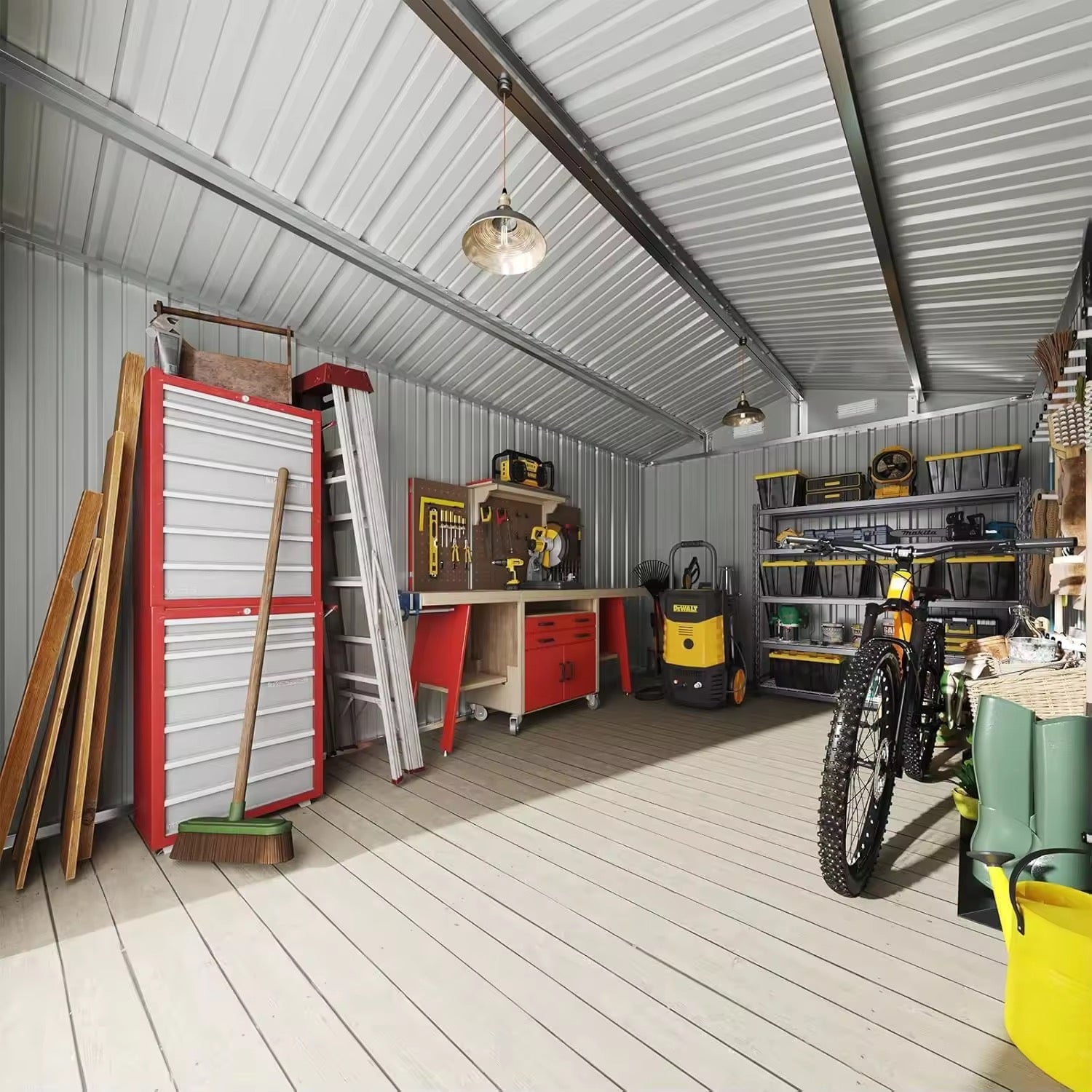 Outside storage shed